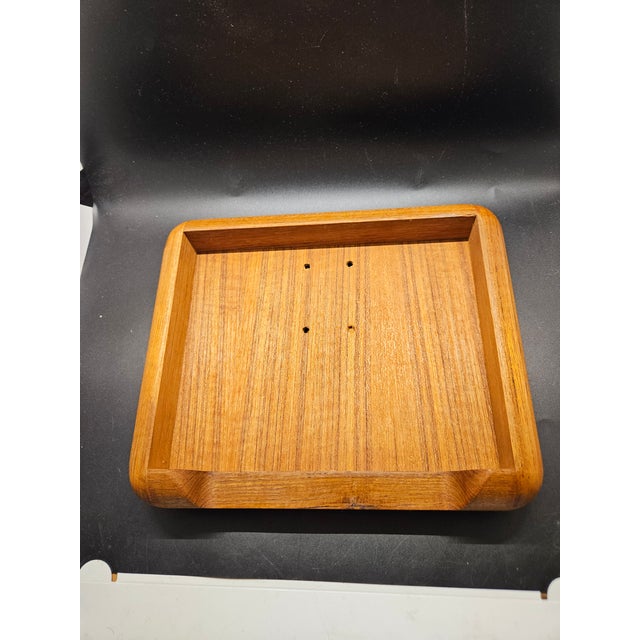 Kalmar Vintage Eldon Woodline 6500 Series Solid Teak Desk Accessories For Sale - Image 4 of 5