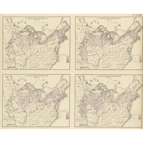 Chart of British American, 1874, Paper For Sale - Image 3 of 5