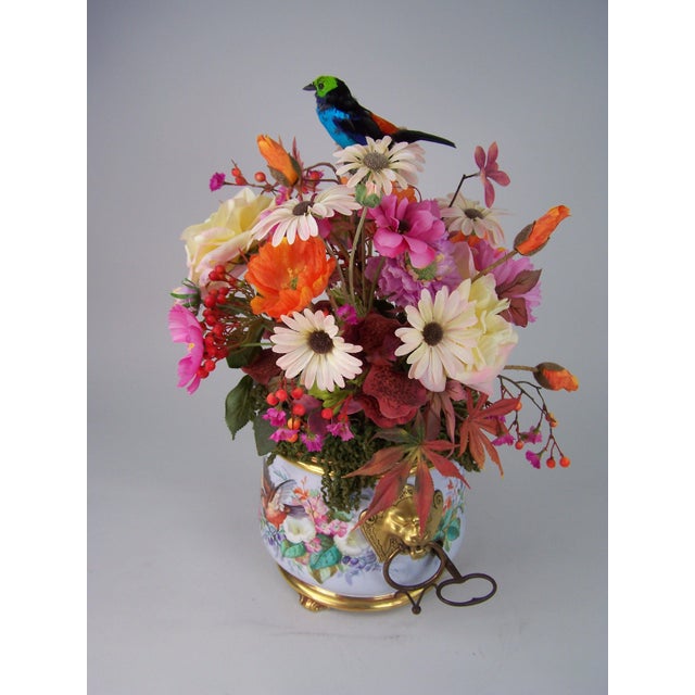 Singing Bird Planter by Bontems, Paris, 1870, in Flawless conditions. Designed before 1890 This piece has an attribution...