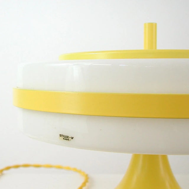Pop Art Yellow and White Table Lamp from Stilux Milano For Sale - Image 6 of 18