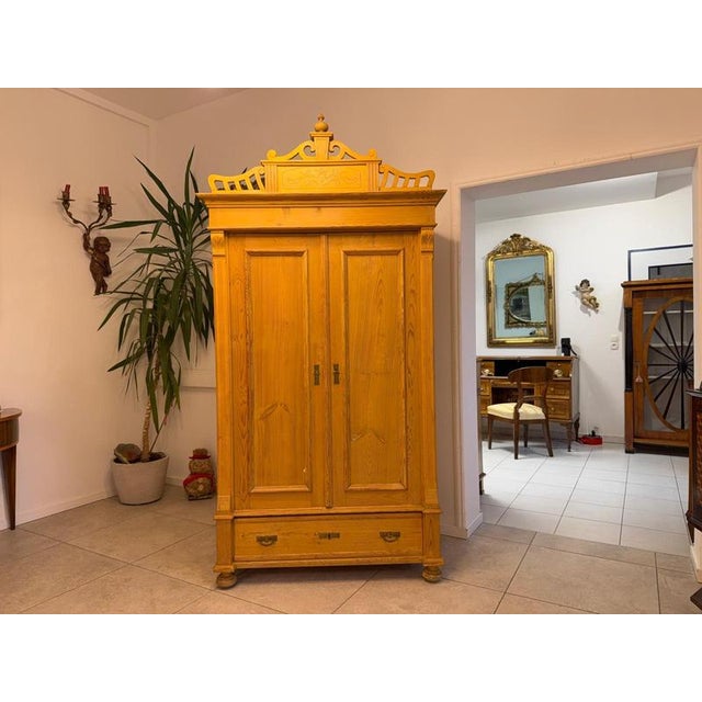 Farmhouse Wardrobe in Softwood For Sale - Image 11 of 18