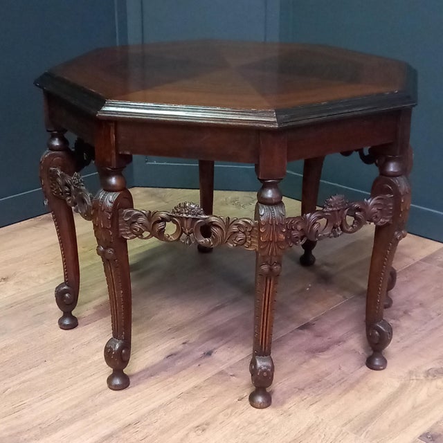 Octagonal Indian Center Table, 1890s For Sale - Image 12 of 13