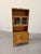 1970s Mid Century Danish Oak Henning Kjaernulf Style Stained Glass Bookcase Cabinet For Sale - Image 5 of 5