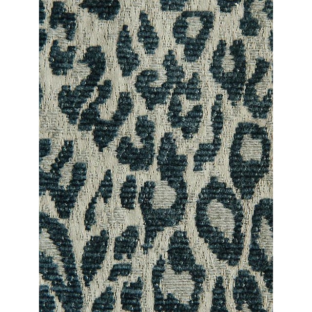 Scalamandre Leopard Orion Blue Fabric Chairish
