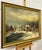 European Village in Winter Snow with Figures & Frozen Pond by German Artist 1972 For Sale - Image 12 of 18