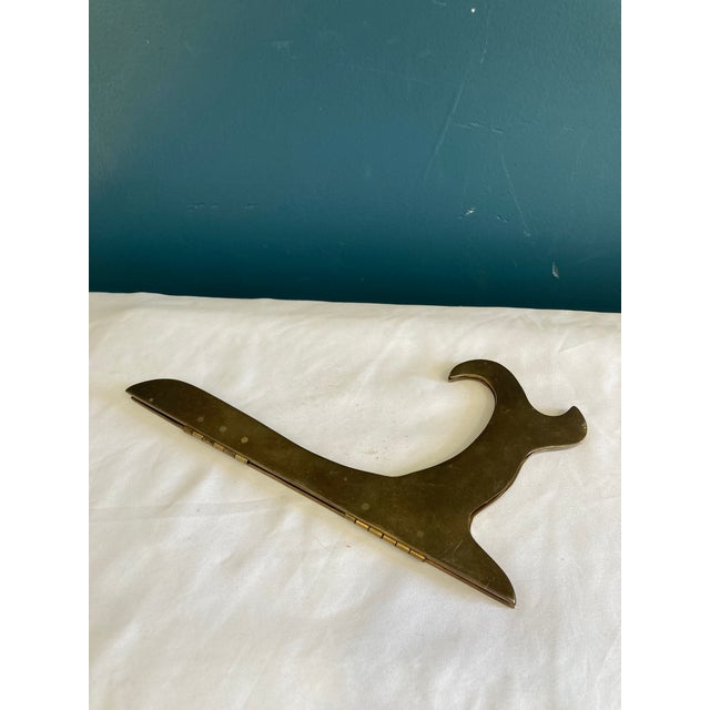 Mid-Century Brass Folding Easel Stand With Curved Legs For Sale - Image 9 of 9