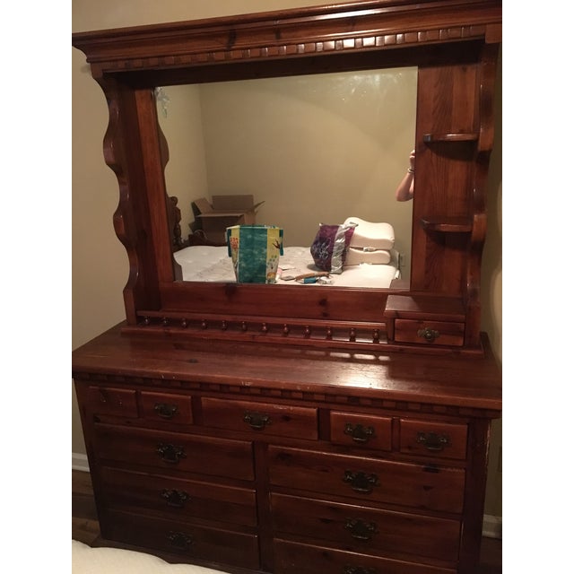 LinkTaylor Colonial Pine Collection Dresser & Mirror Chairish