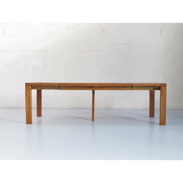 Extendable Table in Oiled Elm Wood Vendée Collection from Regain, France, 1960s For Sale - Image 15 of 18