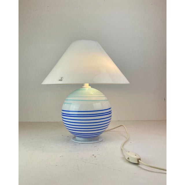 1980s Coastal Murano Table Lamp by Antonangeli for Antonangeli Illuminazioni, Italy, 1980s For Sale - Image 5 of 12