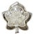 Vintage Canterbury Silver Plated Miniature Leaf Shaped Trinkets Dish Set of 2 For Sale