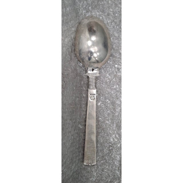 William Spratling Sterling Silver Mexican Serving Spoon 9.25" x 2.25"