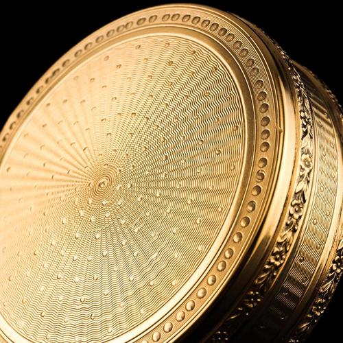 Antique French Silver Gilt Vermeil Circular Box, 1900s For Sale - Image 16 of 18