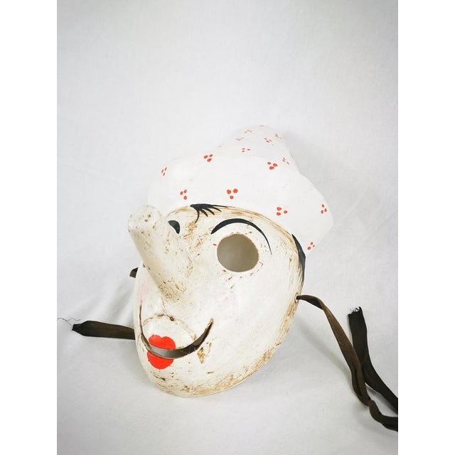 Red Venetian Carnival Mask, 1980s For Sale - Image 8 of 8