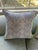 Contemporary Quadrille Zig Zag Down Pillows With Leather Trim For Sale - Image 3 of 7