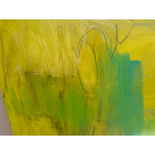 Abstract “Happy Place” Large Abstract Oil Painting For Sale - Image 3 of 7