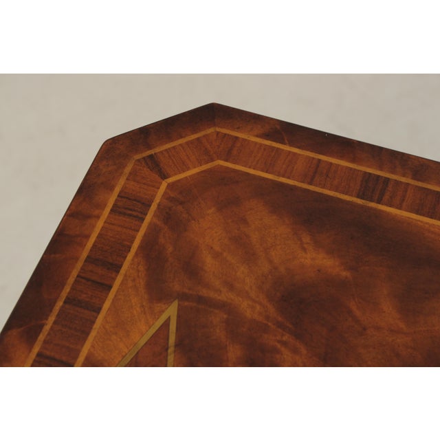 Theodore Alexander Regency Style Mahogany Inlaid Table For Sale - Image 14 of 18