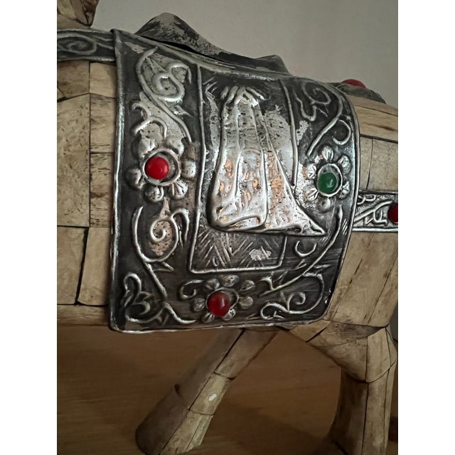 Up for sale is a stunning, highly detailed Vintage Chinese Tessellated Bone Horse Sculpture. Modeled after the classic...