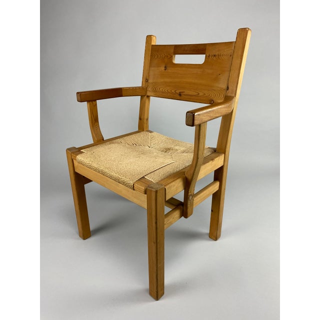 Mid-Century Pine and Papercord Armchair by Tage Poulsen, 1960 For Sale - Image 6 of 17