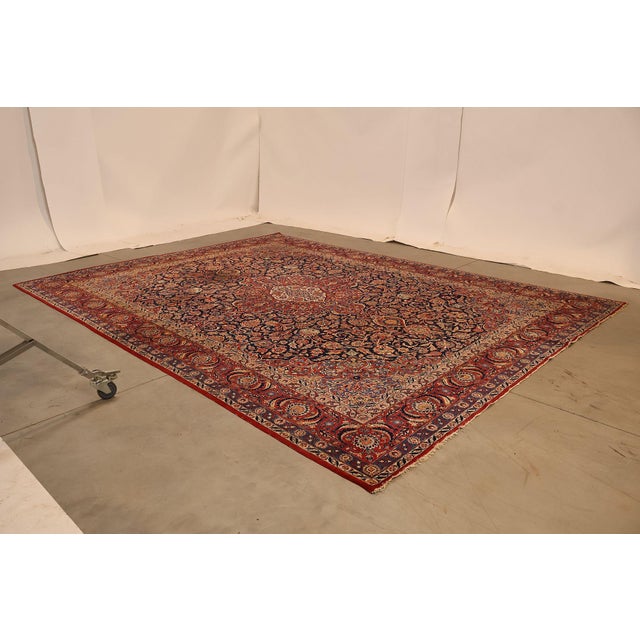 Traditional Large Hand Tied Traditional Persian Style Area Rug For Sale - Image 3 of 18