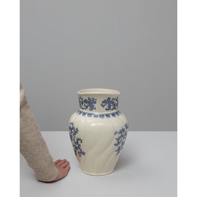 20th Century Belgian Blue Chinoiserie Ceramic Pitcher For Sale - Image 17 of 18