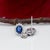 1.8Ct Ceylon Blue Sapphire Earrings With Diamond Accents: Solid 14k Gold, 7x5mm, Pair For Sale In Columbus - Image 6 of 7