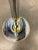 Chrome Modernist Faux Bamboo Chrome & Brass Floor Lamp With Glass Tray Table in Mastercraft For Sale - Image 8 of 13