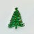 Mid 20th Century Mid-Century Boho Chic Americana Green Decorated Christmas Tree Brooch. For Sale - Image 5 of 6