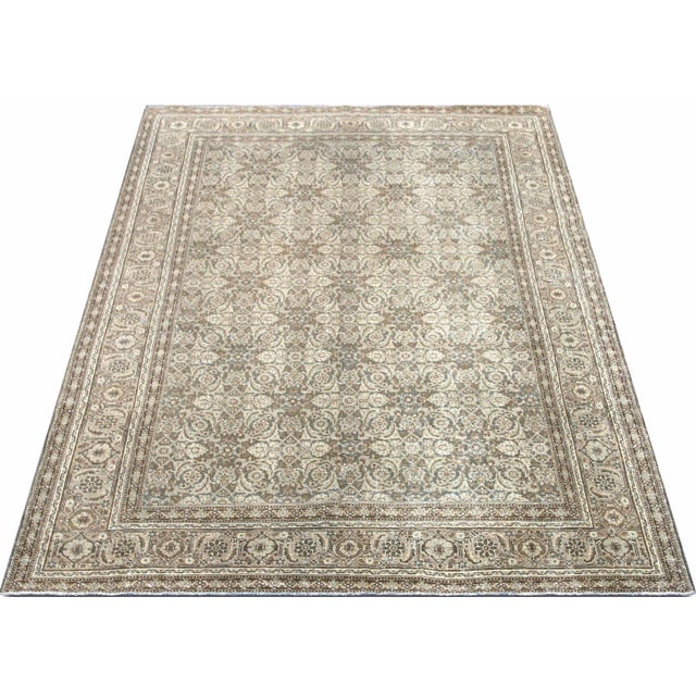 1940s 1940s Persian Tabriz Rug For Sale - Image 5 of 6