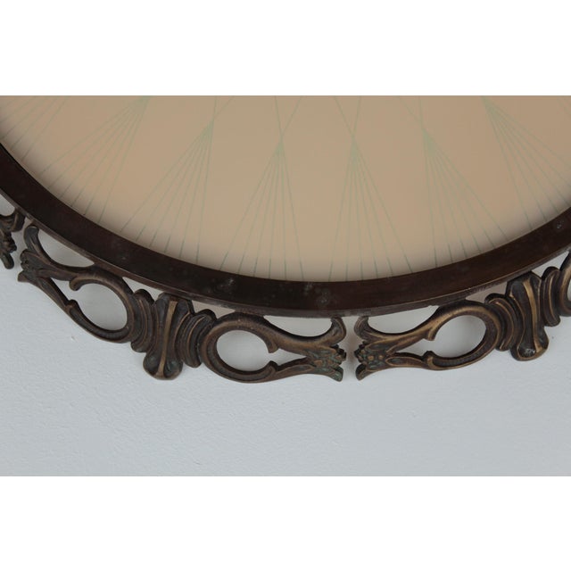 1950s Large Art Deco Recessed Light Fixture in Brass and Glass, 1950s For Sale - Image 5 of 11