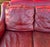 Hancock & Moore Sundance Burgundy Leather Sofa With Nailhead Trim and Turned Bun Feet For Sale - Image 15 of 18