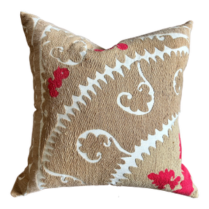 Handmade Suzani Throw Pillow