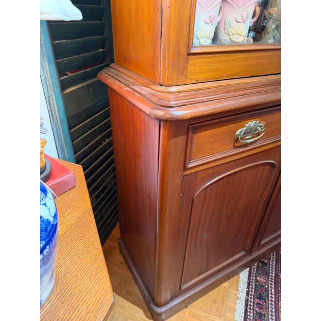 English Antique Mahogany Bookcase, 1800s For Sale - Image 10 of 11