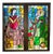 Stained Glass Panels with Saint Justa and Saint Rufina Motifs, 1860s, Set of 2 For Sale