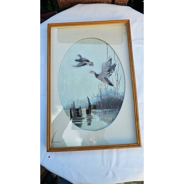 1970s Ducks in Flight Diorama, 1970s, Framed For Sale - Image 5 of 8
