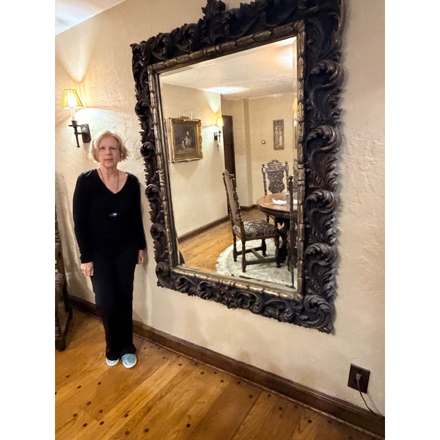 Make a dramatic statement in your dining room with this monumental Baroque / Rococo. Renaissance Revival wall mirror,...