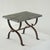 Art Deco Side Table in Wrought Iron and Marble. Wonderful side or occasional table in hand wrought iron with a period...