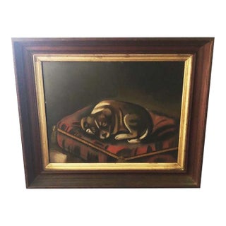 19th Century After Susan Waters, Pastel Puppy Portrait For Sale