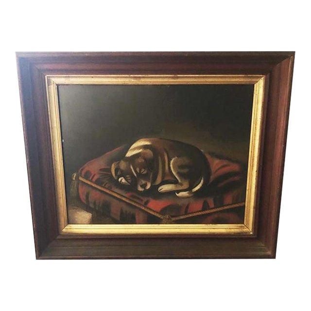 19th Century After Susan Waters, Pastel Puppy Portrait For Sale
