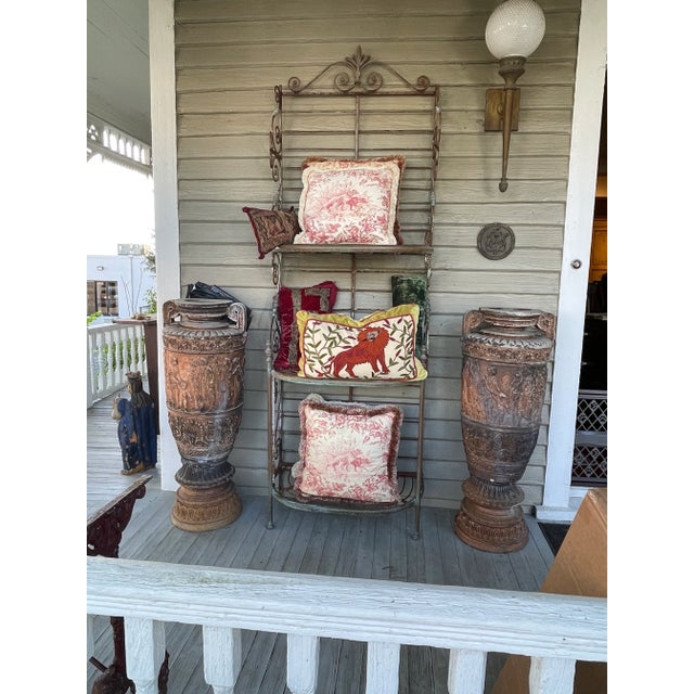 Pair Late 19th Century Monumental Neoclassical Amphora Garden Urns - Set of 2 For Sale - Image 12 of 12