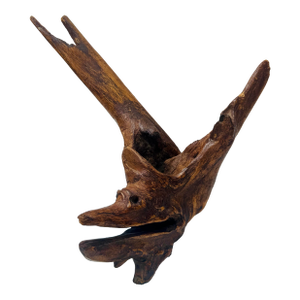 Vintage Organic Driftwood Root Sculpture Bird Form Wood Art