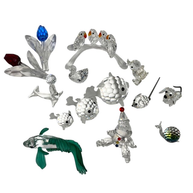 1980s 80s Swarovski Crystal Menagerie, Collection of 14 For Sale - Image 5 of 8