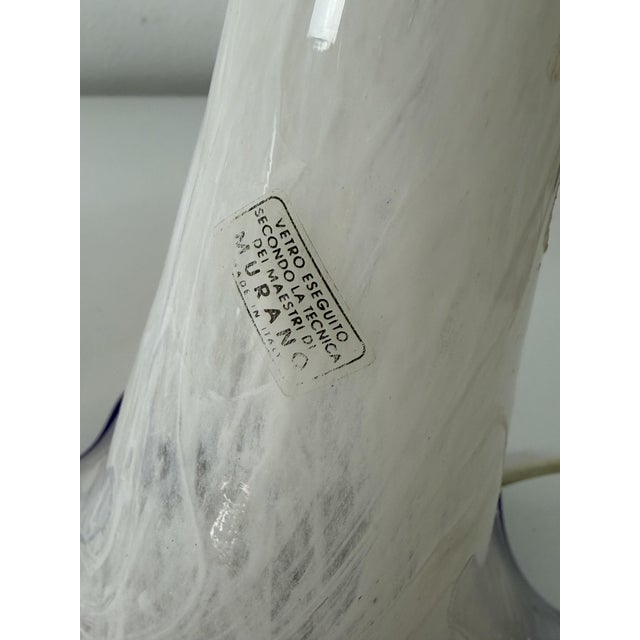 Metal Large Venetian Table Lamp in Murano Glass, 1960s For Sale - Image 7 of 11