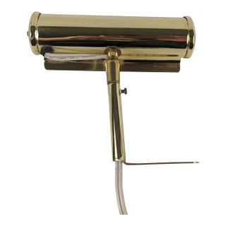 Vintage Angelo Lighting 7" Adjustable Picture Light – Polished Brass Finish For Sale