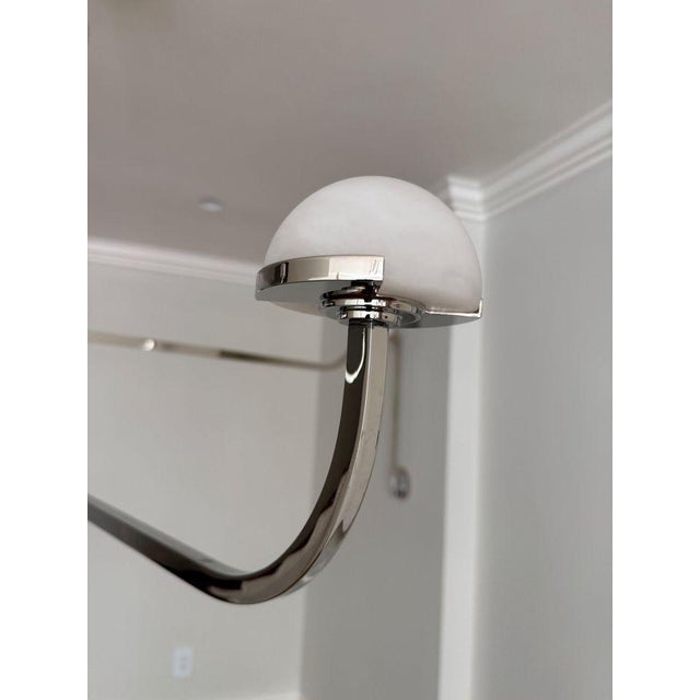 Contemporary Visual Comfort Kelly Wearstler Pedra Two Tier Shallow Chandelier For Sale - Image 3 of 5