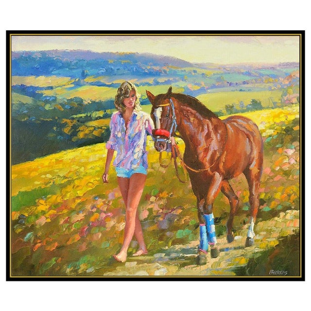 Contemporary Late 20th Century Afternoon Stroll, Howard Behrens For Sale - Image 3 of 6