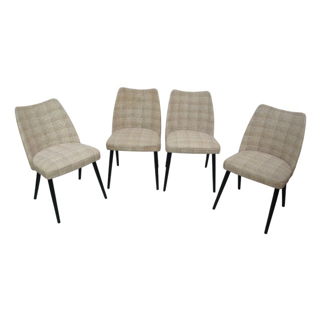 Mid-Century Cocktail Dining Chairs from Wibro, Sweden, 1960s, Set of 4 For Sale