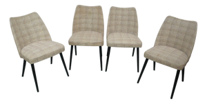 Mid-Century Cocktail Dining Chairs from Wibro, Sweden, 1960s, Set of 4
