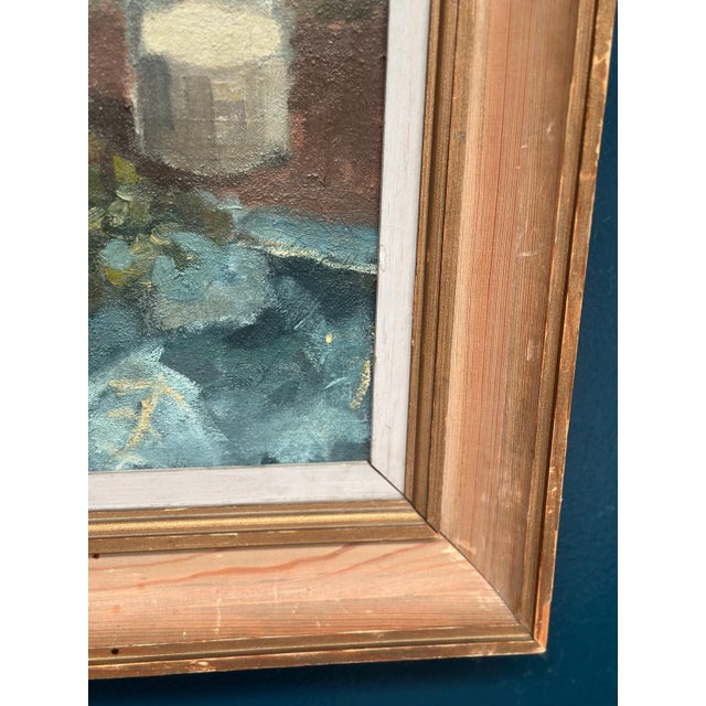 1940s Lars Falk, Still Life with Glass Bottle, 1944, Oil on Panel, Framed For Sale - Image 5 of 18