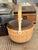 Tan Woven Nantucket Basket Signed For Sale - Image 8 of 9