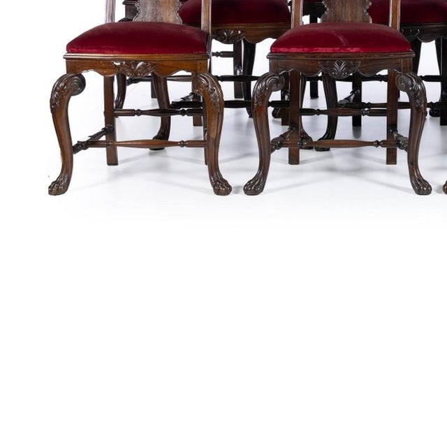 Vintage Indian Chairs, 19th Century, Set of 12 For Sale - Image 3 of 6